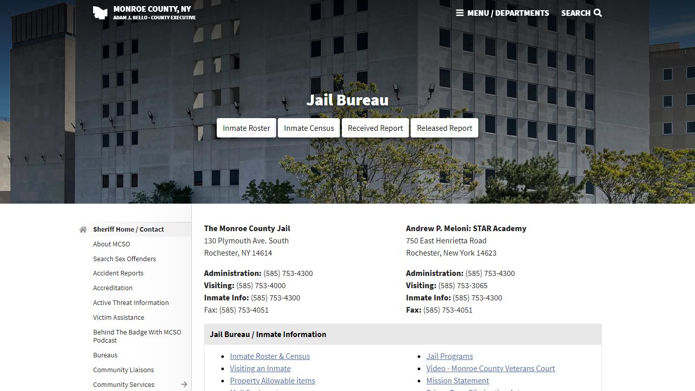 Jail Bureau | Monroe County, NY